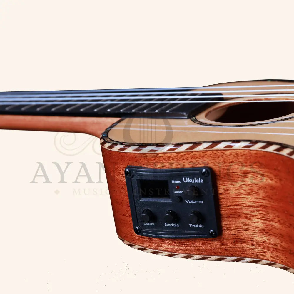 Heartland Concert Ukulele Mahogany with EQ - Stringed Instruments