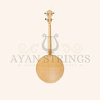Heartland Deluxe Irish Tenor Banjo 17 Frets Left Handed 24 Bracket Closed Solid Back Maple Finish - Stringed Instruments
