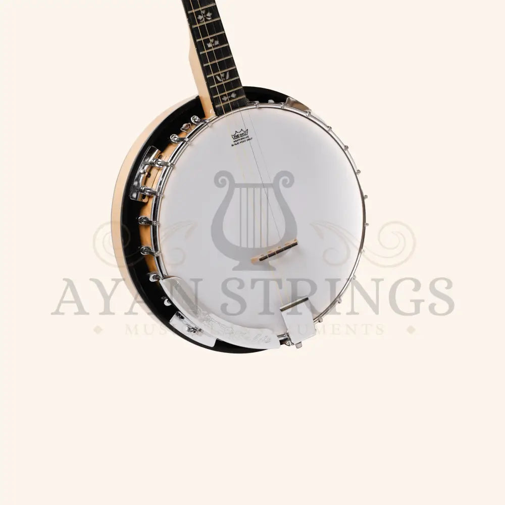 Heartland Deluxe Irish Tenor Banjo 17 Frets with 24 Bracket and Closed Solid Back Maple Finish - Stringed Instruments