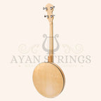 Heartland Deluxe Irish Tenor Banjo 17 Frets with 24 Bracket and Closed Solid Back Maple Finish - Stringed Instruments