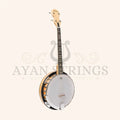 Heartland Deluxe Irish Tenor Banjo 19 Frets with 24 Bracket and Closed Solid Back Maple Finish - Stringed Instruments