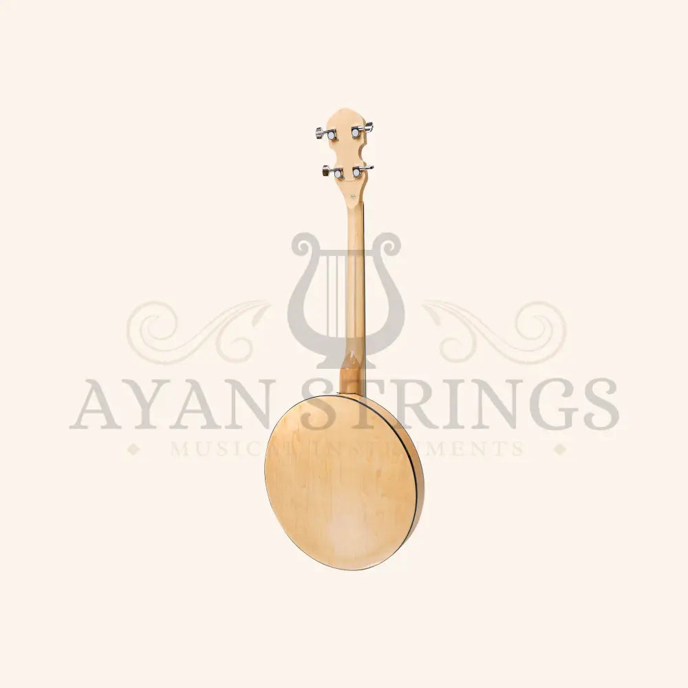 Heartland Deluxe Irish Tenor Banjo 19 Frets with 24 Bracket and Closed Solid Back Maple Finish - Stringed Instruments