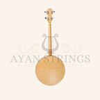 Heartland Deluxe Irish Tenor Banjo Left Handed 19 Frets 24 Bracket Closed Solid Back Maple Finish - Stringed Instruments