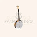 Heartland Deluxe Irish Tenor Banjo Left Handed 19 Frets 24 Bracket Closed Solid Back Maple Finish - Stringed Instruments