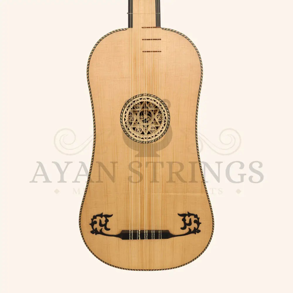 Heartland Sellas Baroque Guitar 5 Course Lacewood - Stringed Instruments