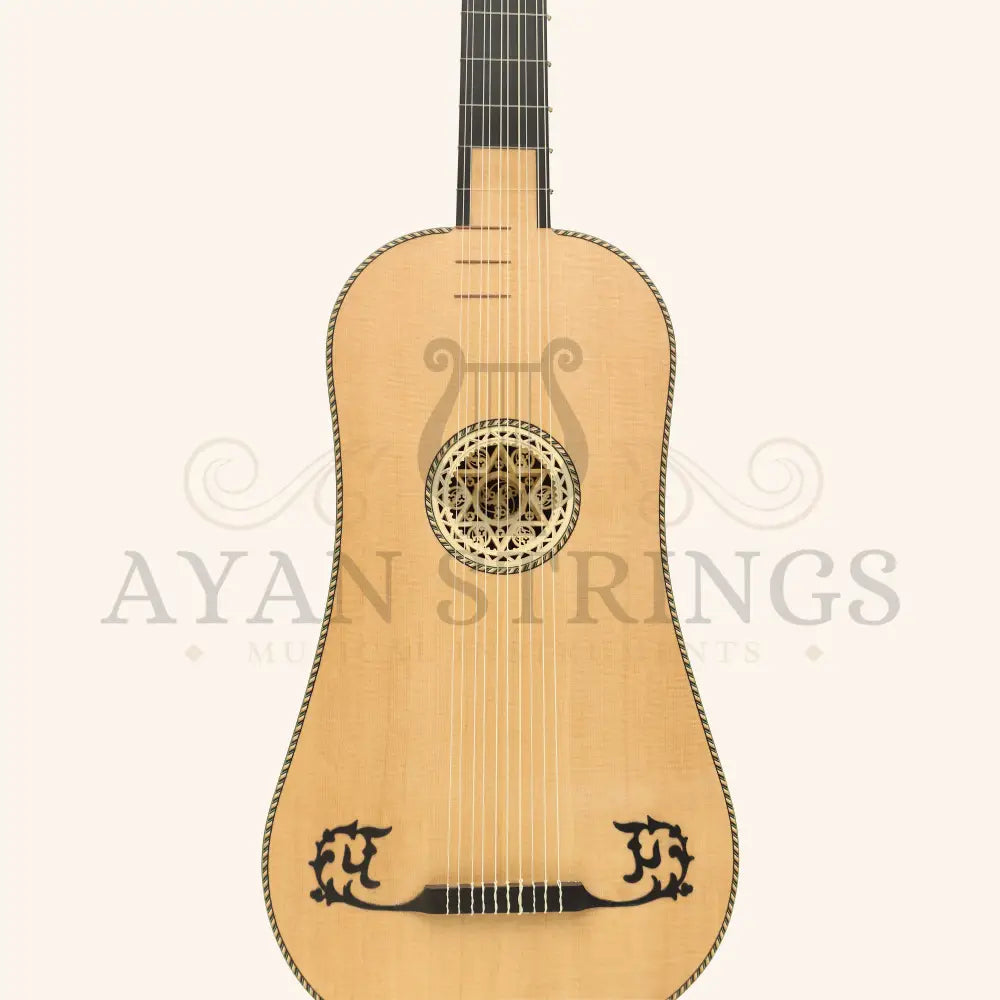 Heartland Sellas Baroque Guitar 5 Course Left Hand Rosewood - Stringed Instruments