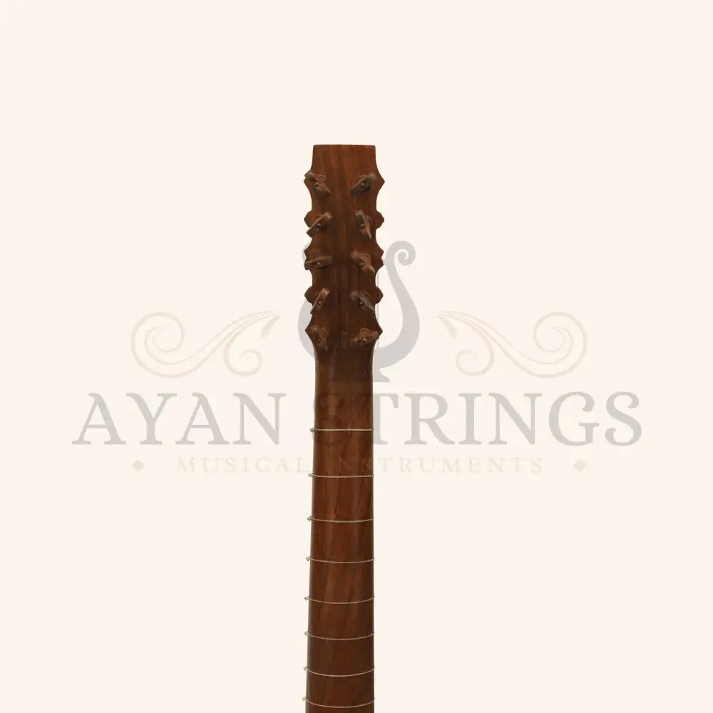 Heartland Sellas Baroque Guitar 5 Course Left Hand Variegated Walnut Rosewood - Stringed Instruments