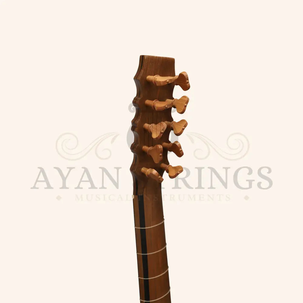 Heartland Sellas Baroque Guitar 5 Course Variegated Walnut Ebony - Stringed Instruments