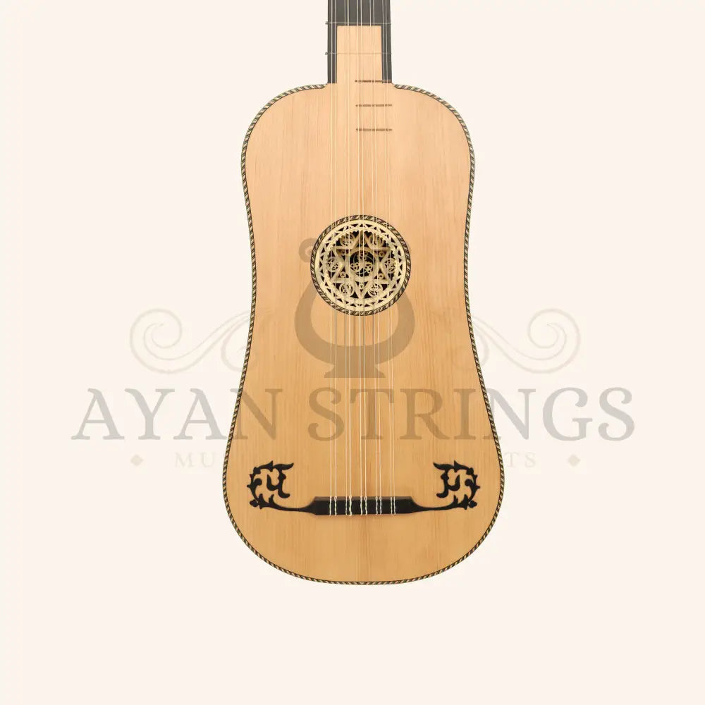 Heartland Sellas Baroque Guitar 5 Course Variegated Walnut Rosewood - Stringed Instruments