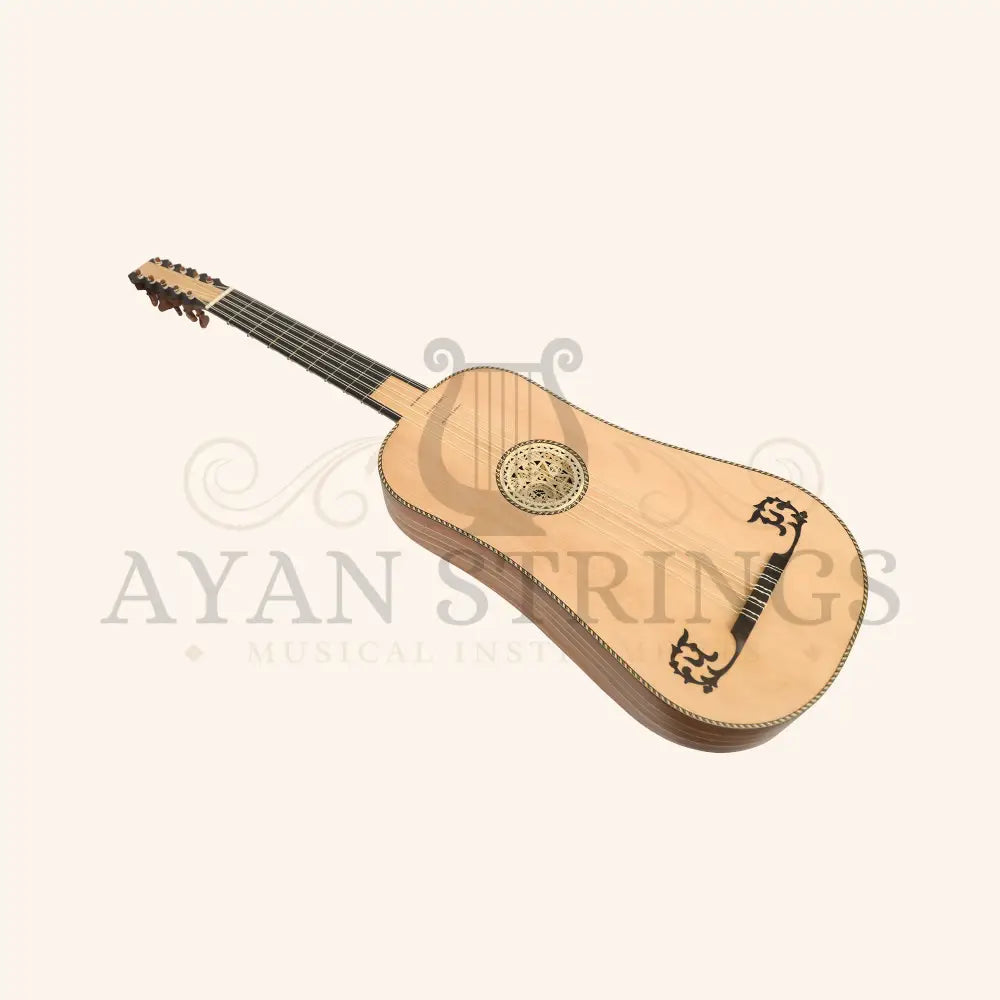 Heartland Sellas Baroque Guitar 5 Course Variegated Walnut Rosewood - Stringed Instruments