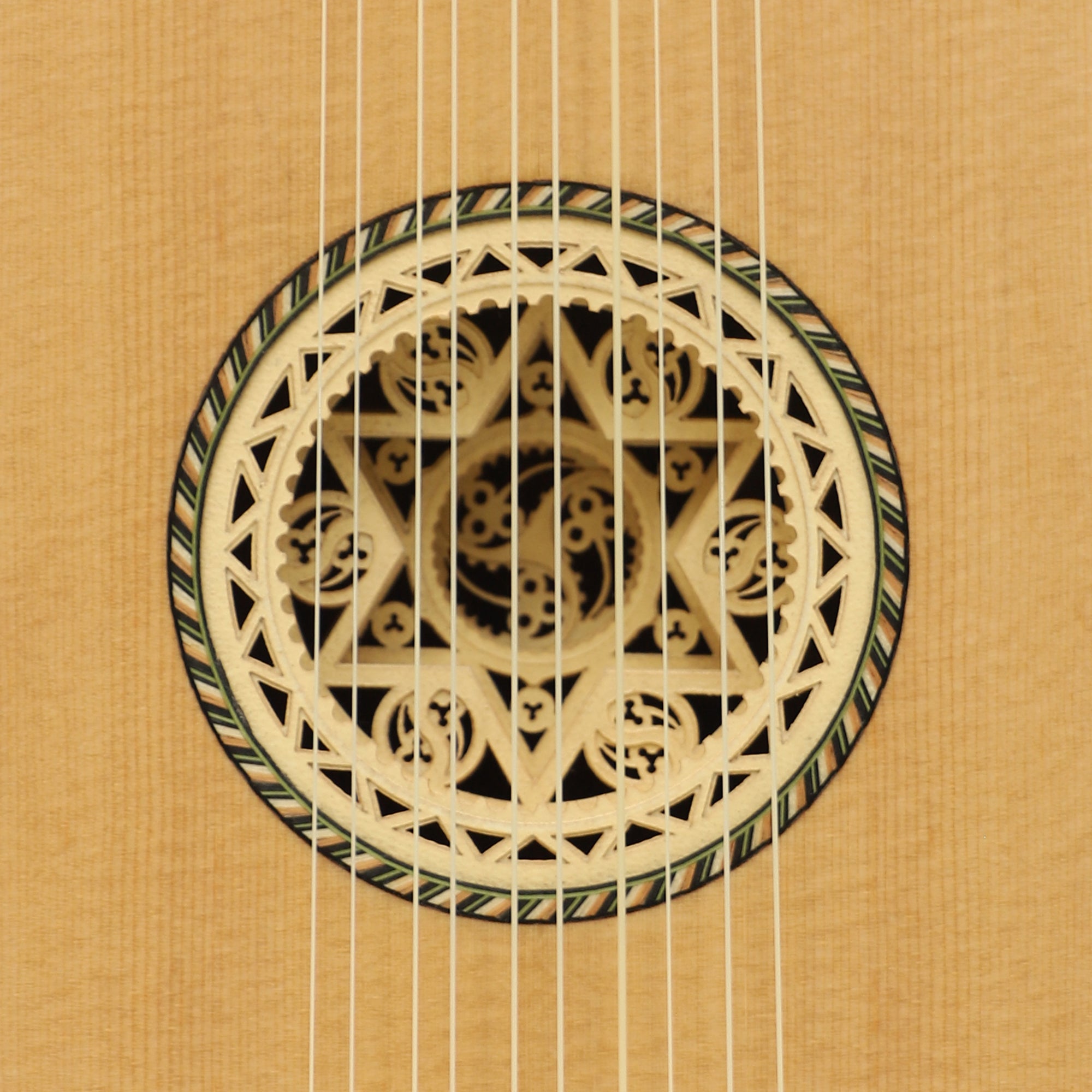 Heartland Sellas Baroque Guitar, 5 Course Walnut Left Hand