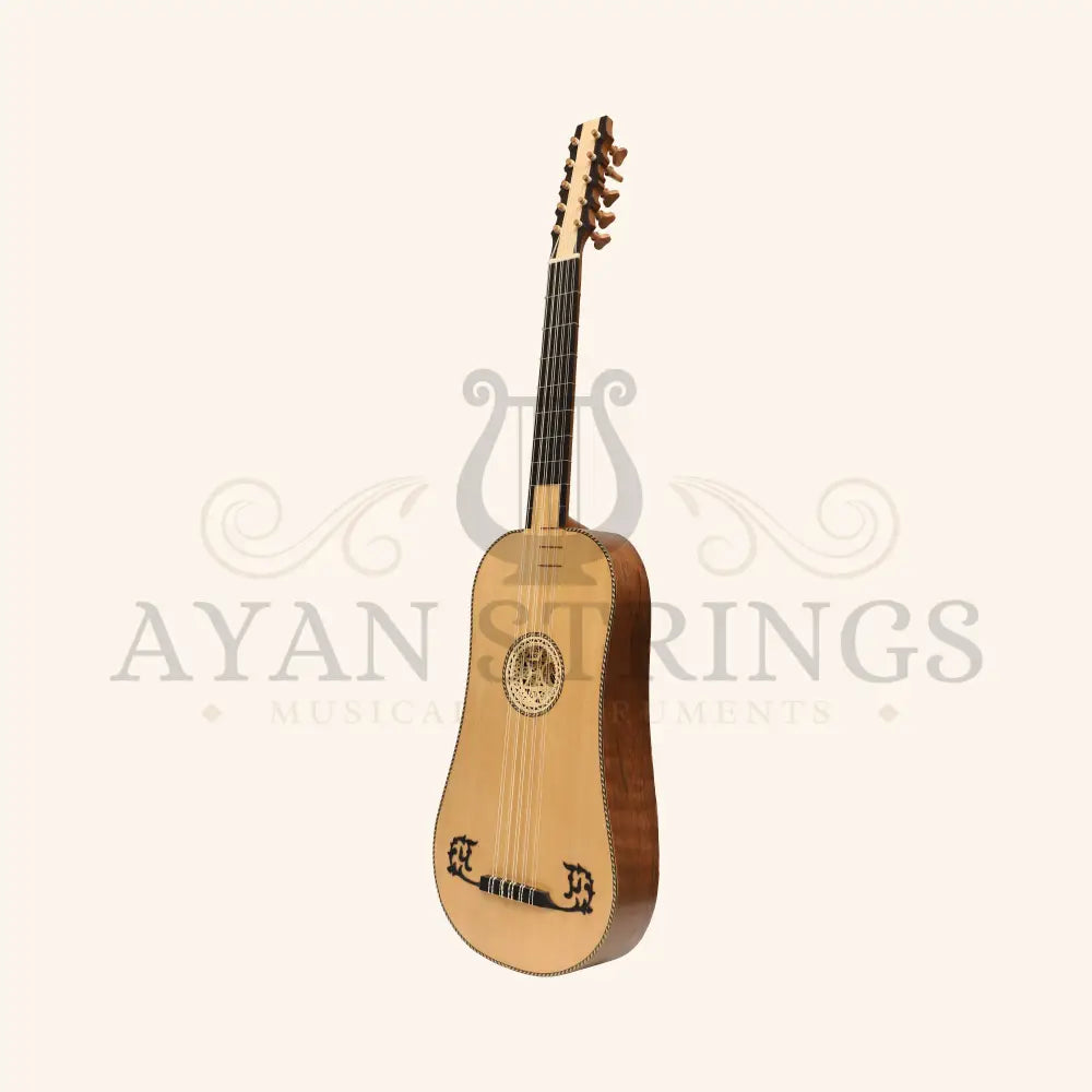 Heartland Sellas Baroque Guitar 5 Course Walnut - Stringed Instruments