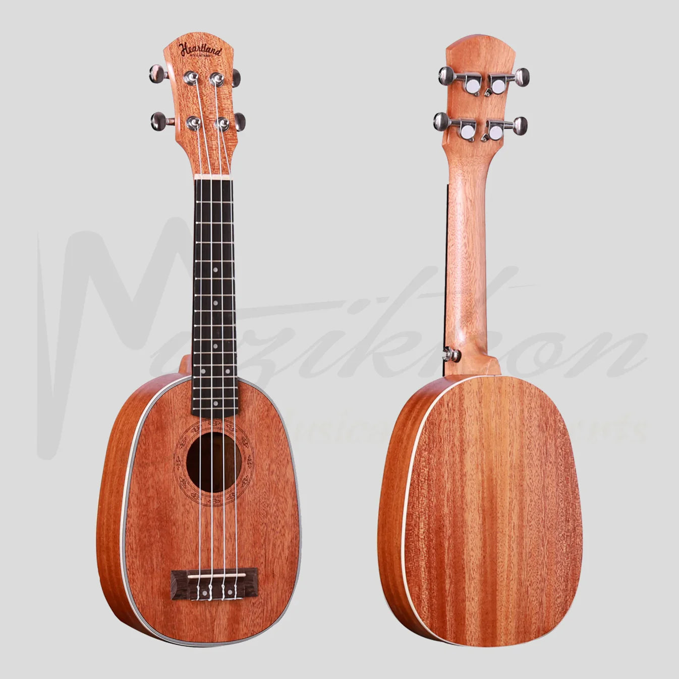 Pachet Heartland Soprano Ukulele din mahon pentru începători