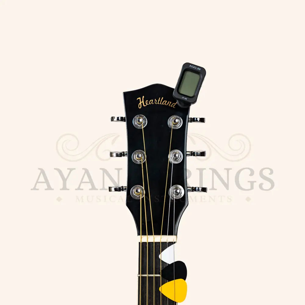Heartland Spirit Dreadnought Steel String Guitar Kit Black - Stringed Instruments