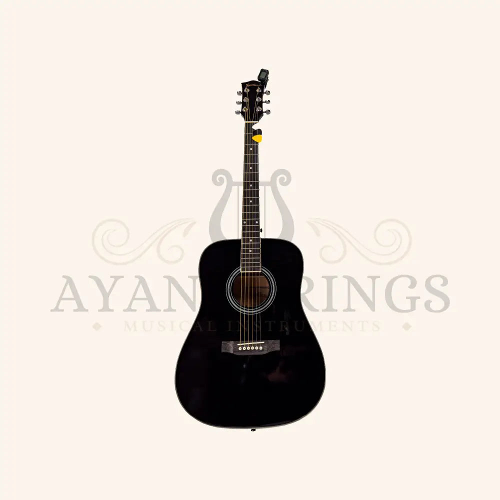 Heartland Spirit Dreadnought Steel String Guitar Kit Black - Stringed Instruments