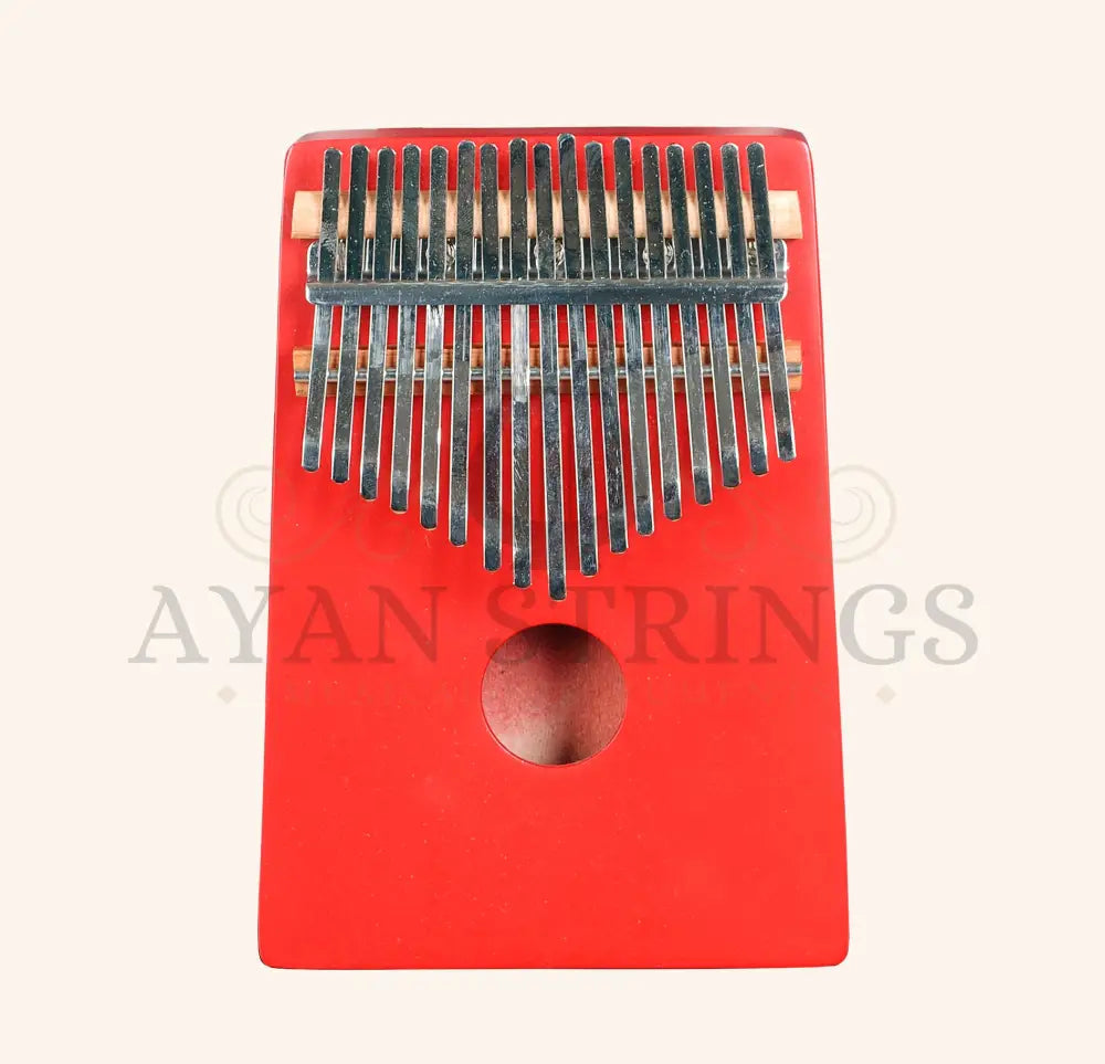 Heartland Thumb Piano African Kalimba Mbira Red