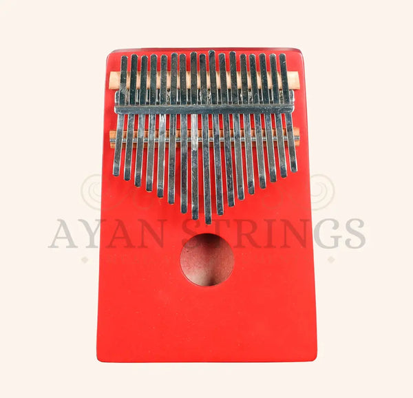 Heartland Thumb Piano African Kalimba Mbira Red