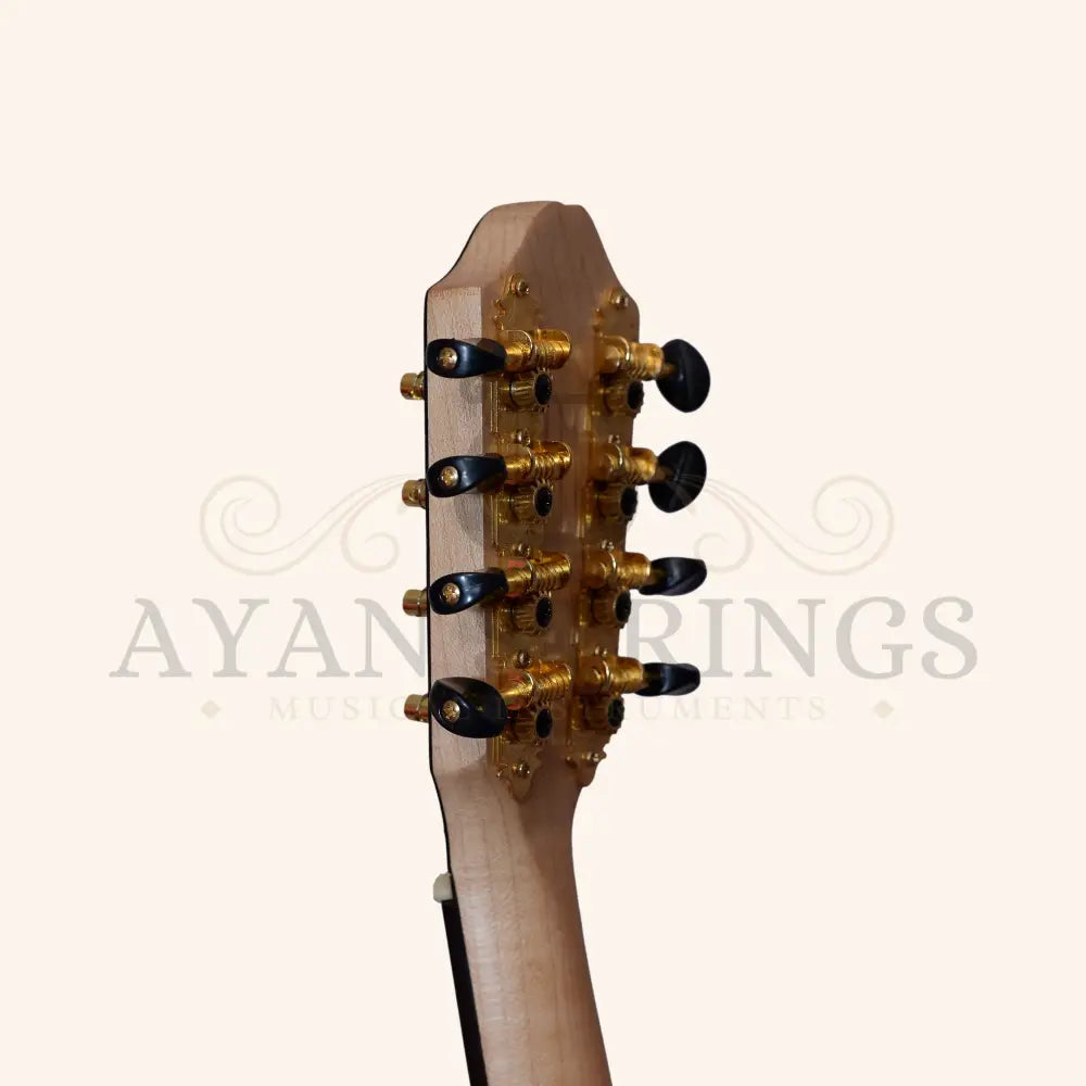 Heartland Traditional Greek Bouzouki variegated Maple Walnut - Stringed Instruments