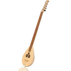 Heartland Wildwood Dulcimer Banjo, 4 String Variegated Walnut Lacewood Left Hand