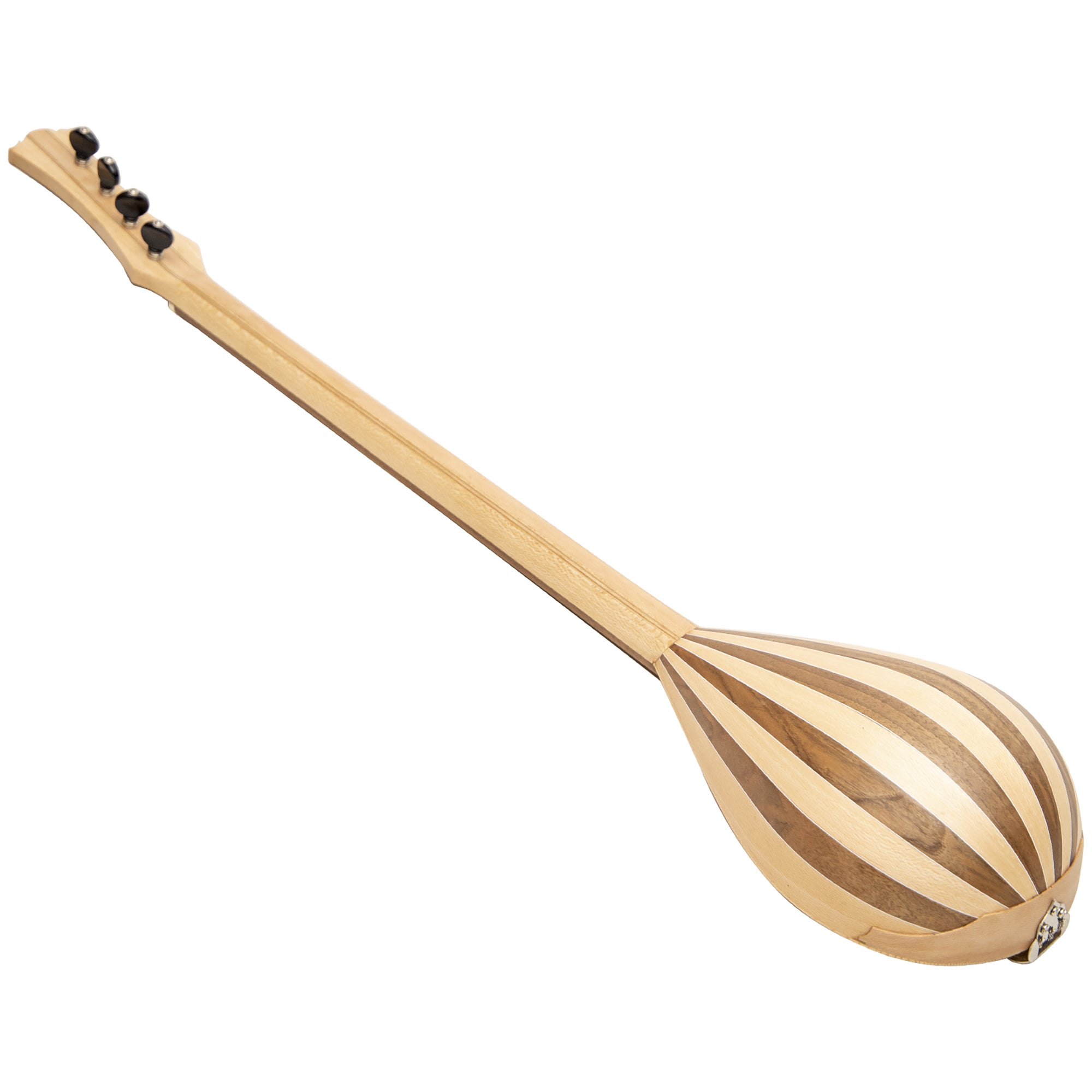 Heartland Wildwood Dulcimer Banjo, 4 String Variegated Walnut Lacewood Left Hand
