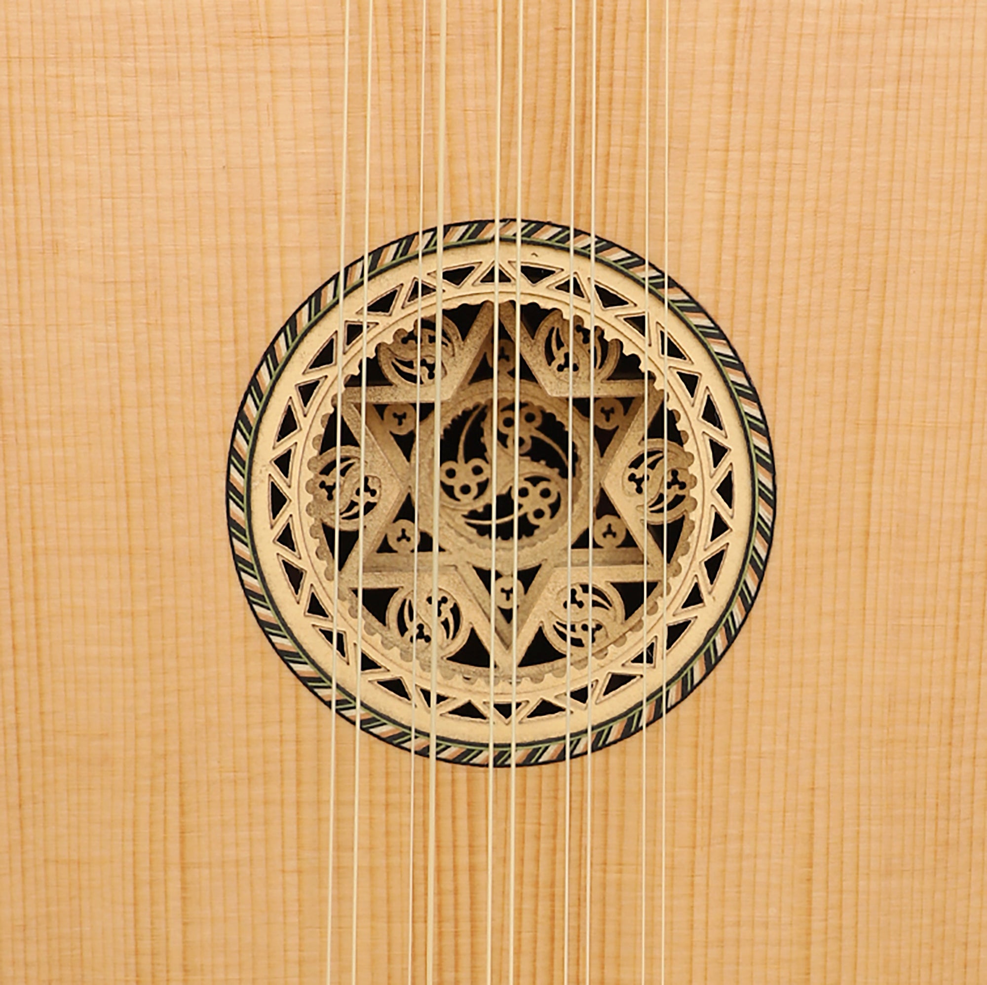 Heartland Sellas Baroque Guitar, 5 Course Lacewood
