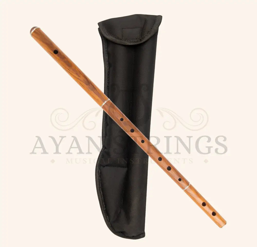 Irish Flute D tune Rosewood Without Tuning Slide with Padded Pouch