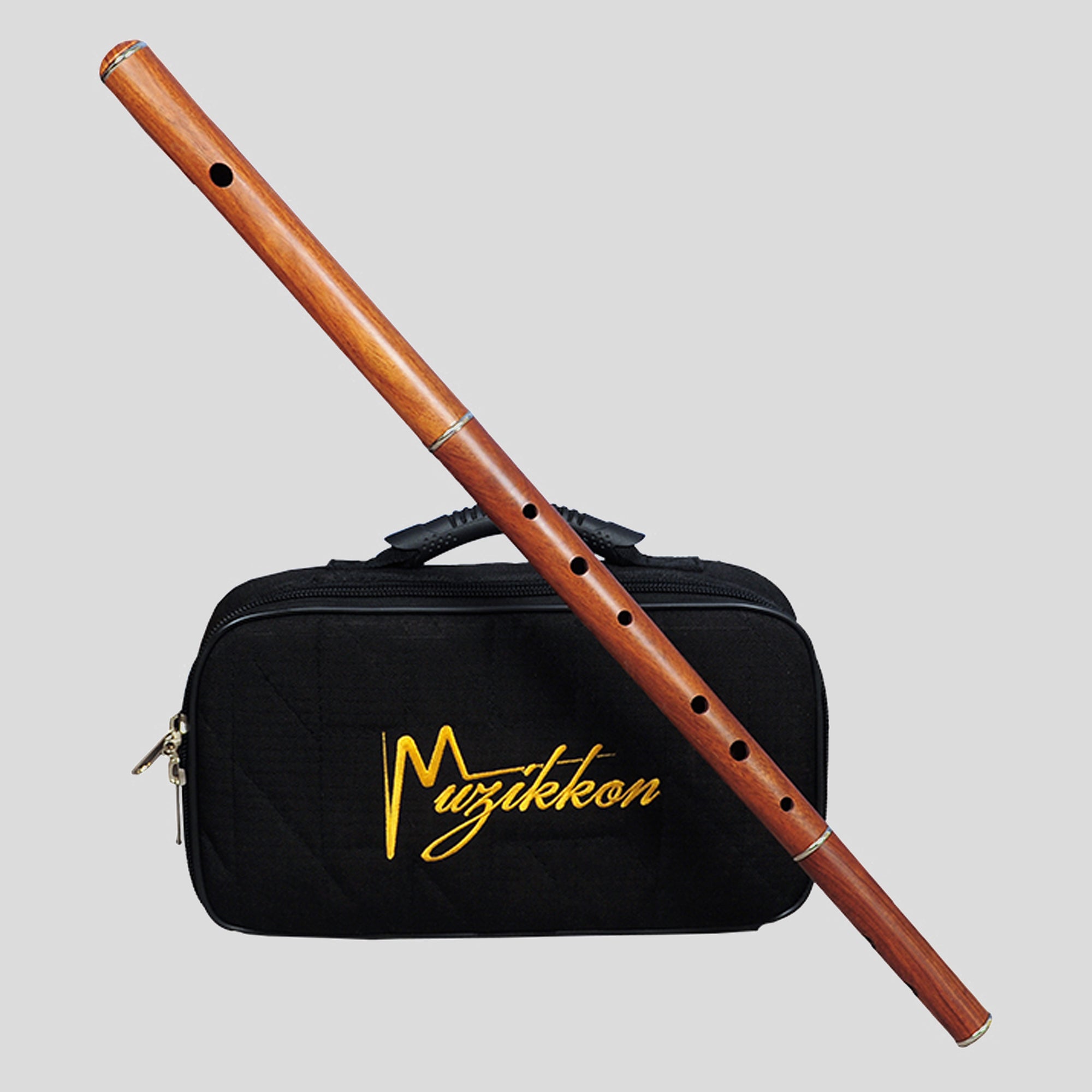 Irish Flute D tune Rosewood Without Tuning Slide with Nylon Case