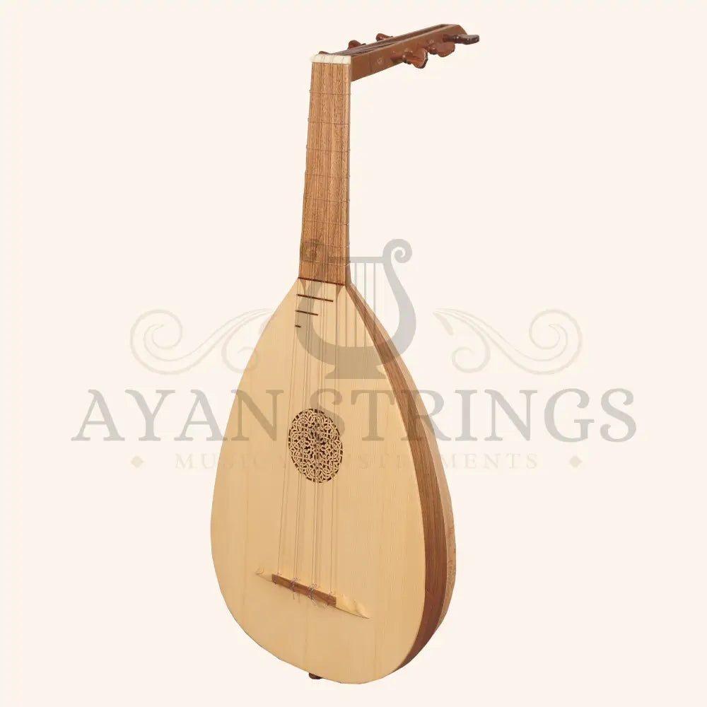 Lute Ukulele 6 Strings Tenor Left Handed - Lacewood Walnut - Stringed Instruments