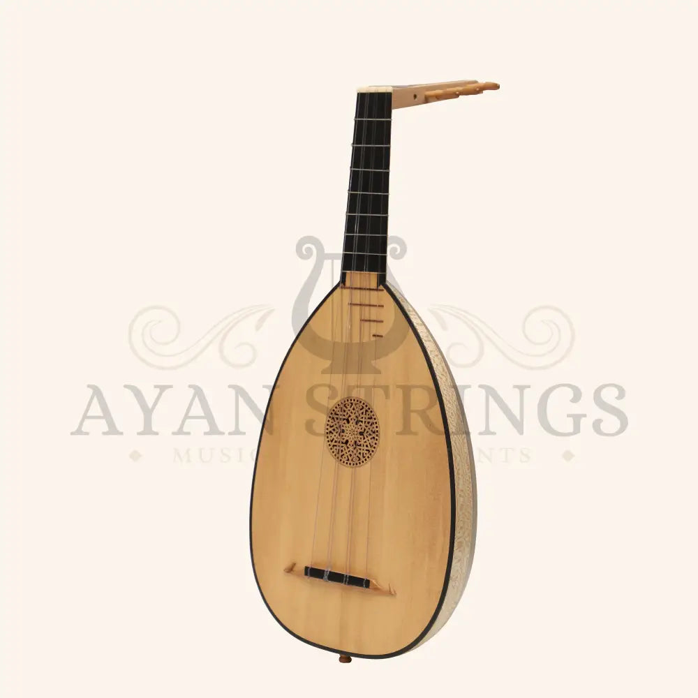 Lute Ukulele 6 Strings Tenor Variegated Lacewood Walnut - Stringed Instruments