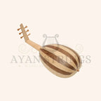 Lute Ukulele 6 Strings Tenor Variegated Lacewood Walnut - Stringed Instruments
