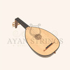 Lute Ukulele 6 Strings Tenor Variegated Rosewood Lacewood - Stringed Instruments