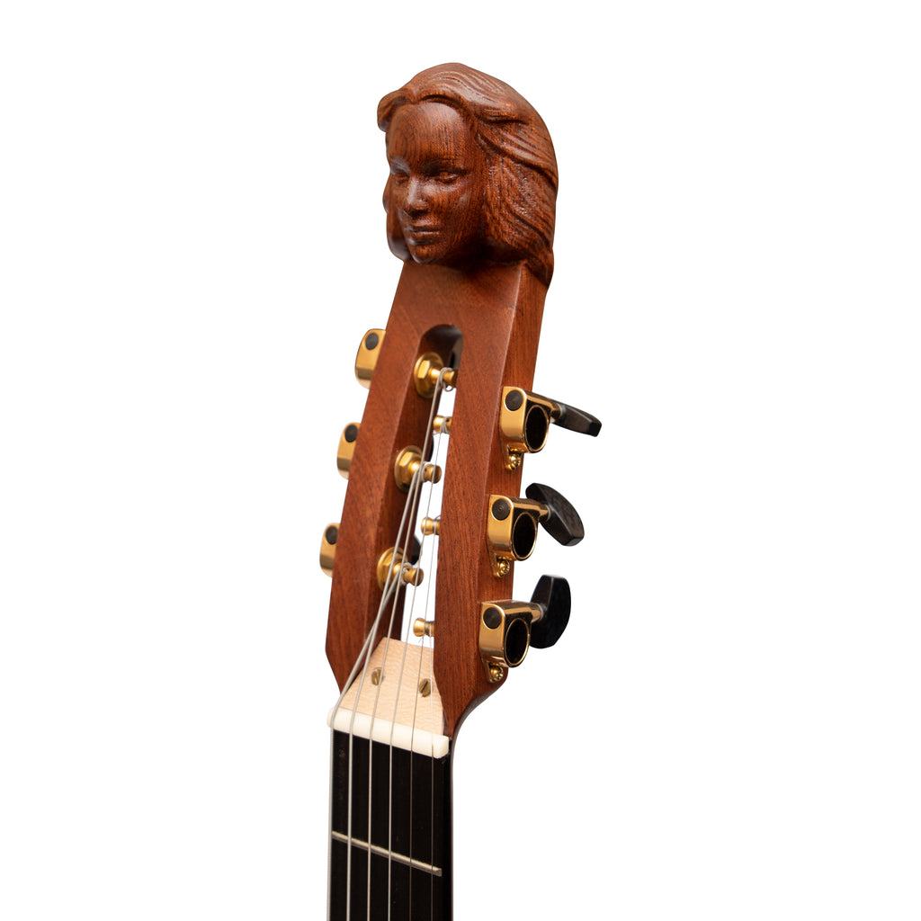Lute Guitar, 6 String Variegated Lacewood Rosewood
