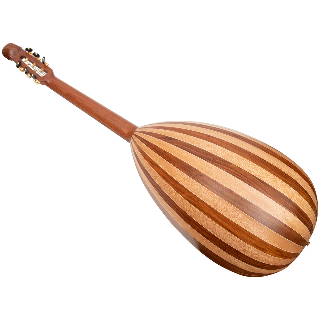 Lute Guitar, 6 String Variegated Lacewood Rosewood