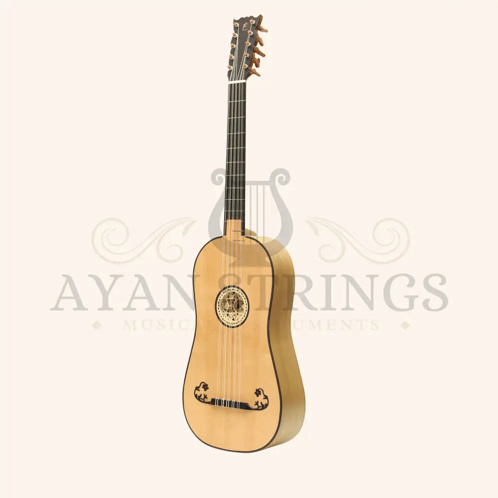 Luth Ébène Baroque Guitar After Voboam 5 Course - Maple - Stringed Instruments