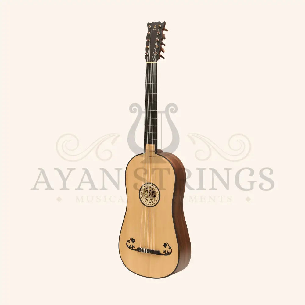 Luth Ébène Baroque Guitar After Voboam 5 Course - Rosewood - Stringed Instruments