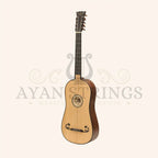 Luth Ébène Baroque Guitar After Voboam 5 Course - Rosewood - Stringed Instruments