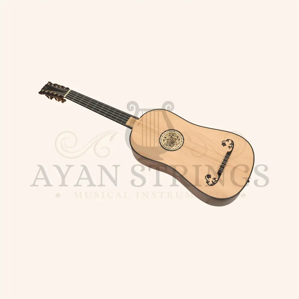 Luth Ébène Baroque Guitar After Voboam 5 Course - Stringed Instruments