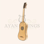 Luth Ébène Renaissance Guitar 4 course (1st course double string) - Stringed Instruments
