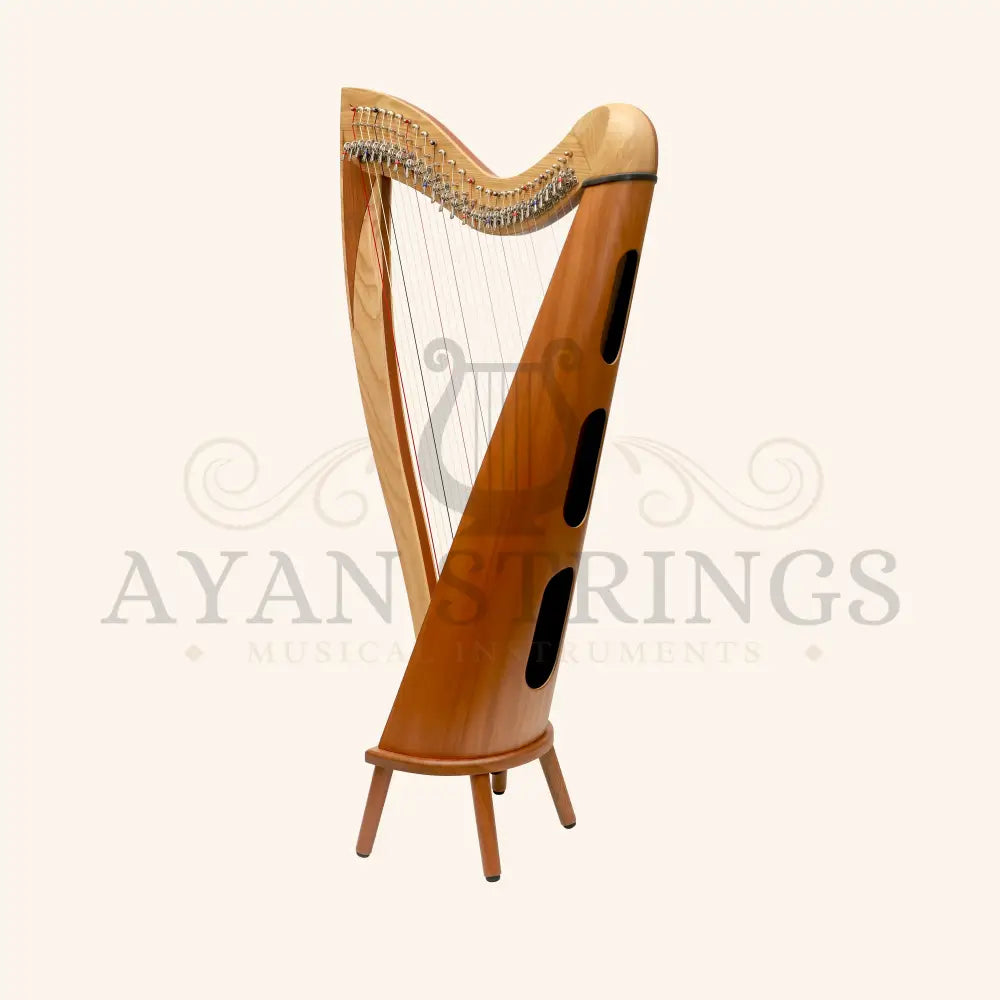McHugh Atlas Harp 29 String Ash and Mahogany Roundback - Stringed Instruments