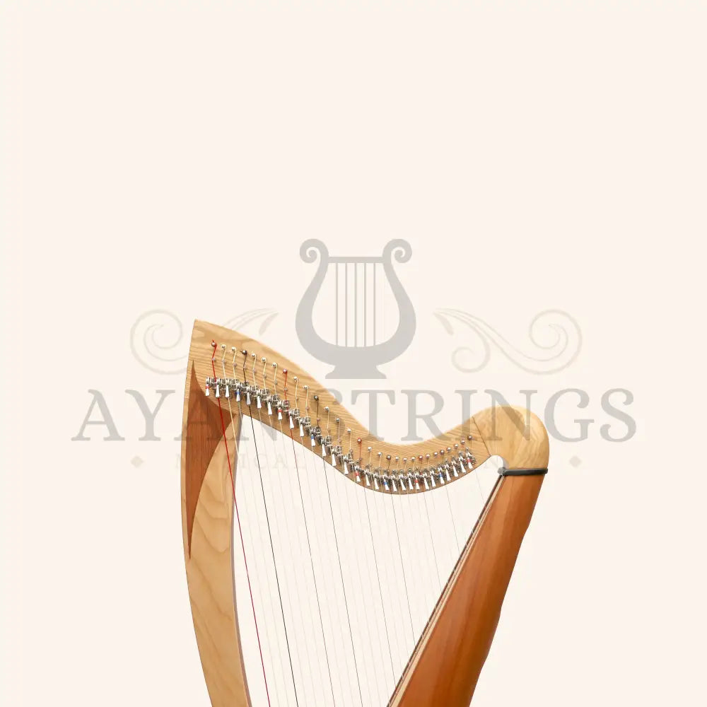 McHugh Atlas Harp 29 String Ash and Mahogany Roundback - Stringed Instruments