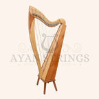 McHugh Atlas Harp 29 String Ash and Mahogany Squareback - Stringed Instruments