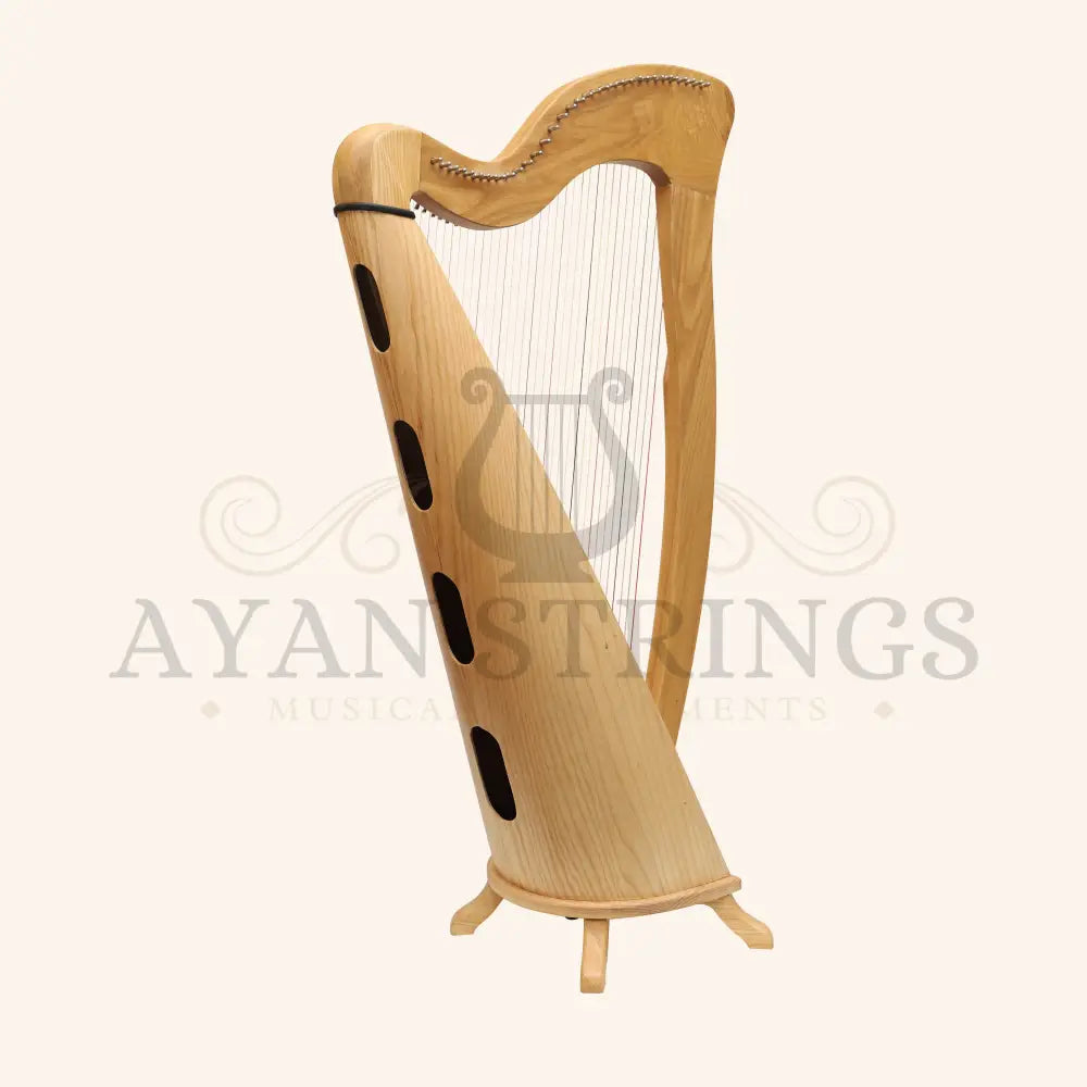 McHugh Harp 34 Strings Ashwood Round back - Stringed Instruments