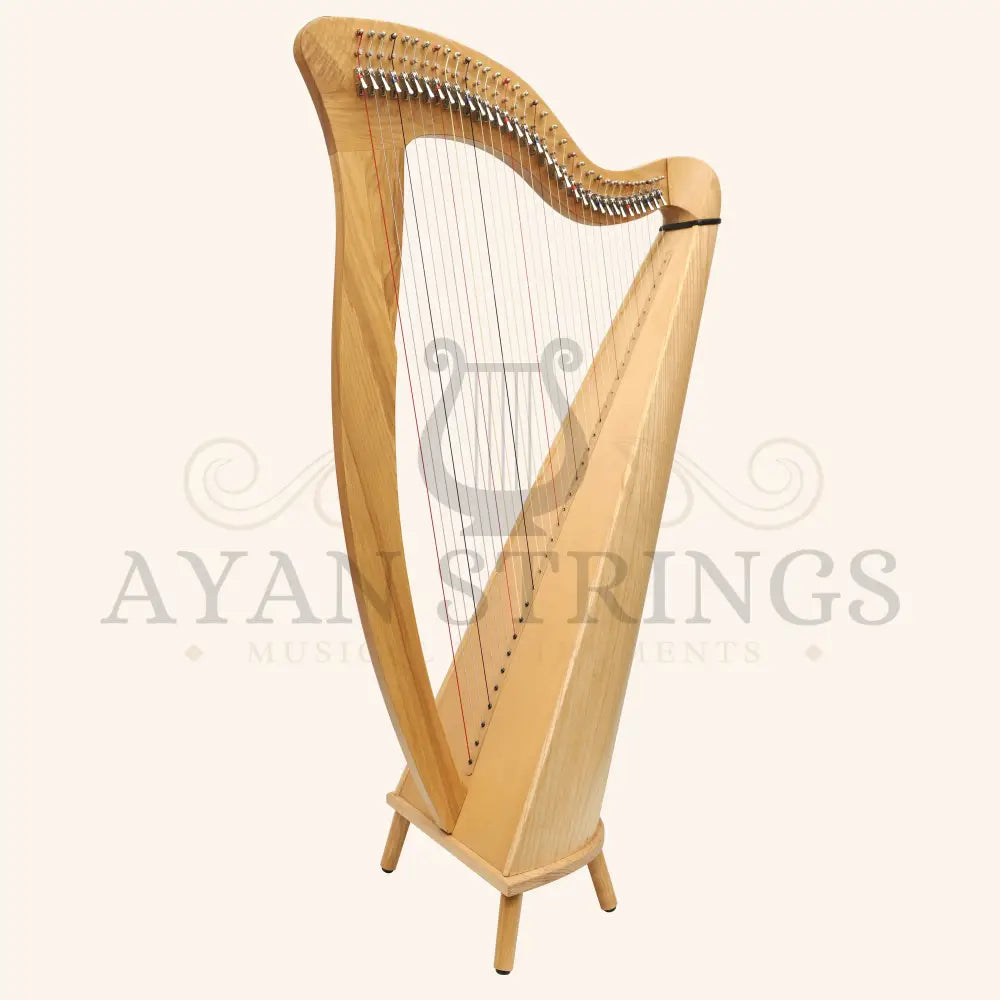 McHugh Harp 34 Strings Ashwood Round back - Stringed Instruments