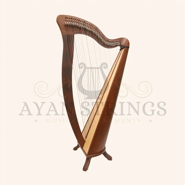 McHugh Harp 34 Strings Rosewood Round back - Stringed Instruments