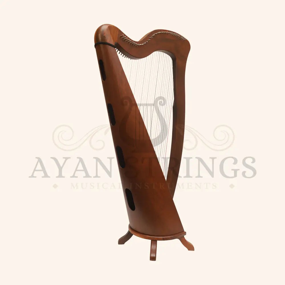 McHugh Harp 34 Strings Rosewood Round back - Stringed Instruments