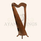 McHugh Harp 34 Strings Walnut Wood Round back - Stringed Instruments
