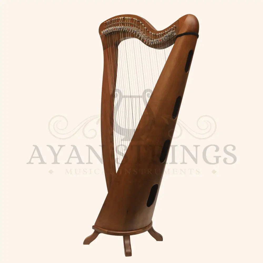 McHugh Harp 34 Strings Walnut Wood Round back - Stringed Instruments