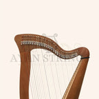 McHugh Harp 34 Strings Walnut Wood Round back - Stringed Instruments