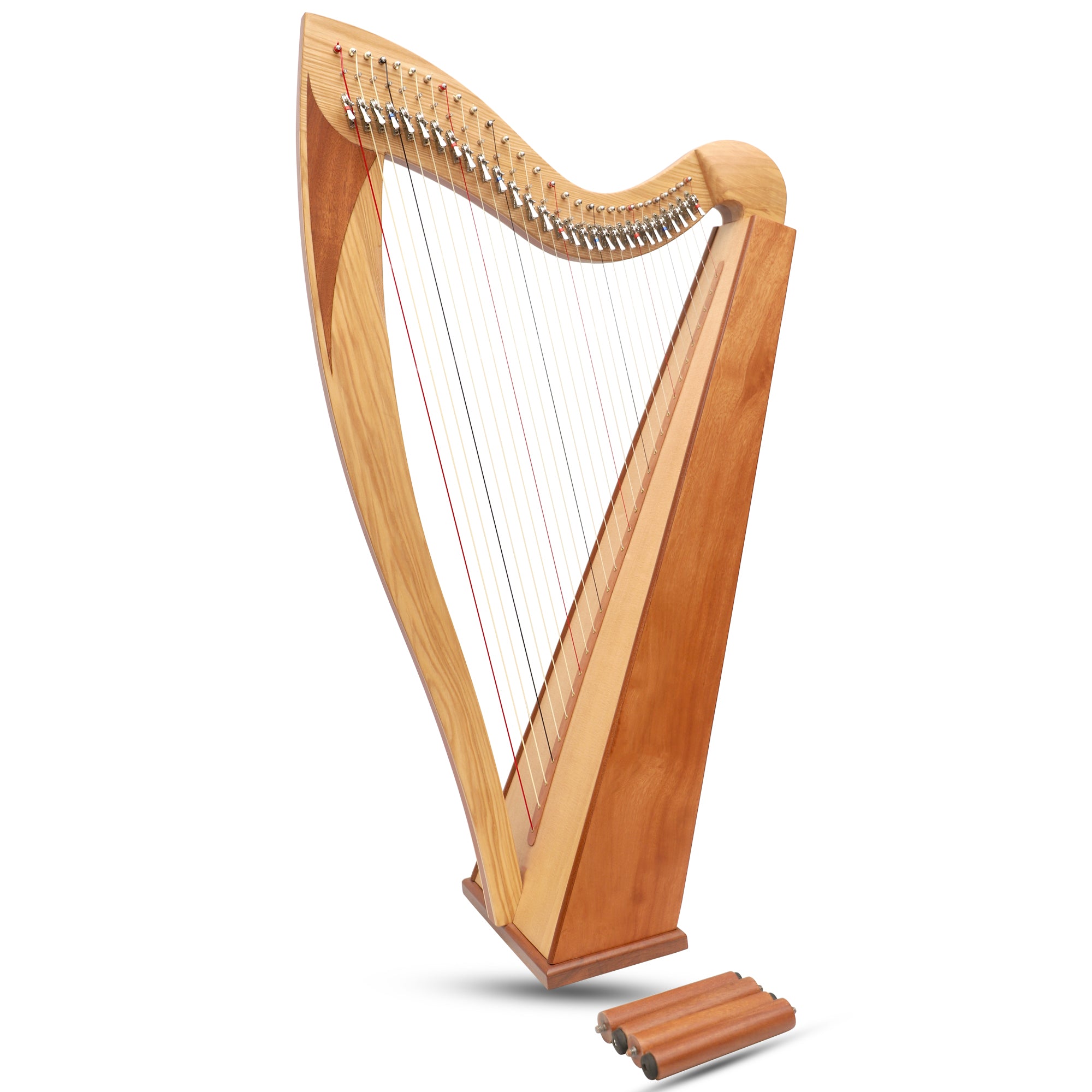 McHugh Atlas Harp 29 String Ash and Mahogany Squareback