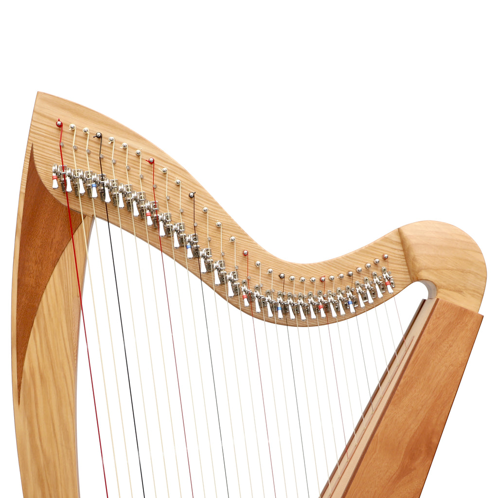 McHugh Atlas Harp 29 String Ash and Mahogany Squareback